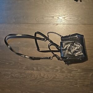 Black craft crossbody bag